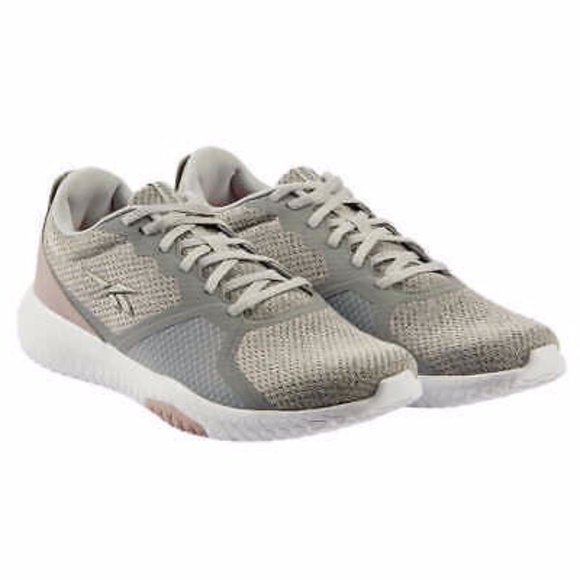 REEBOK flexagon force running shoes grey and lilac size 10 - Picture 1 of 16